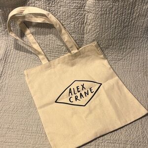 ALEX CRANE Tote Bag 12.5” x 13.5” BRAND NEW!